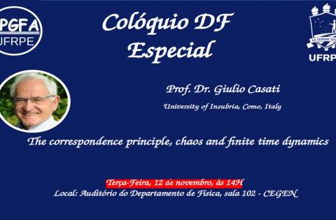 SPECIAL Colloquium 12/11/2024: "The correspondence principle, chaos and finite time dynamics"