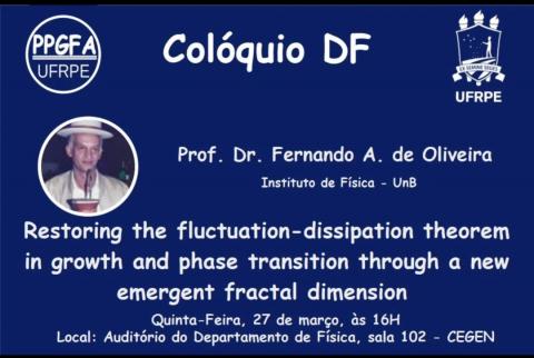 Colloquium 03/27/2025: "Restoring the fluctuation-dissipation theorem in growth and phase transition through a new emerging fractal dimension"